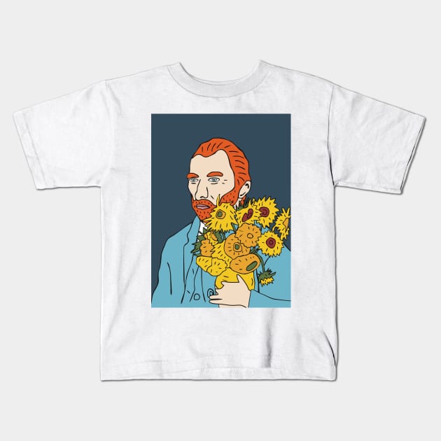 Vincent van Gogh Kids T-Shirt by grekhov